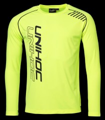 unihoc T-Shirt Warm-Up Longsleeve Neon Gelb