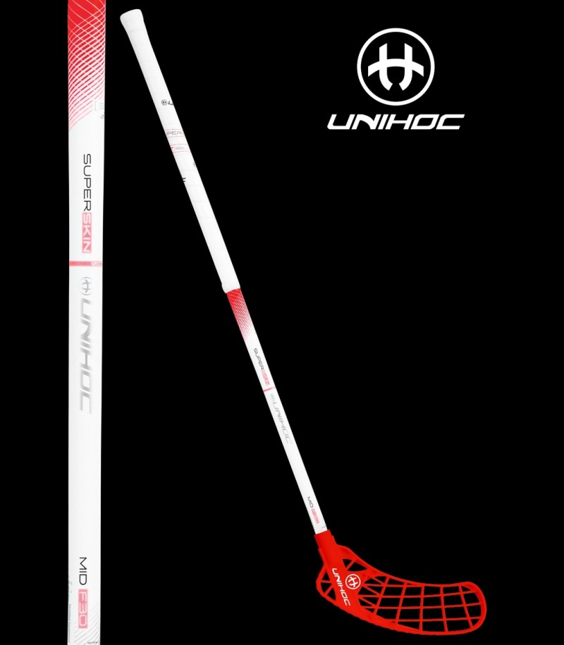 unihoc ICONIC Superskin Mid 30 weiss/rot