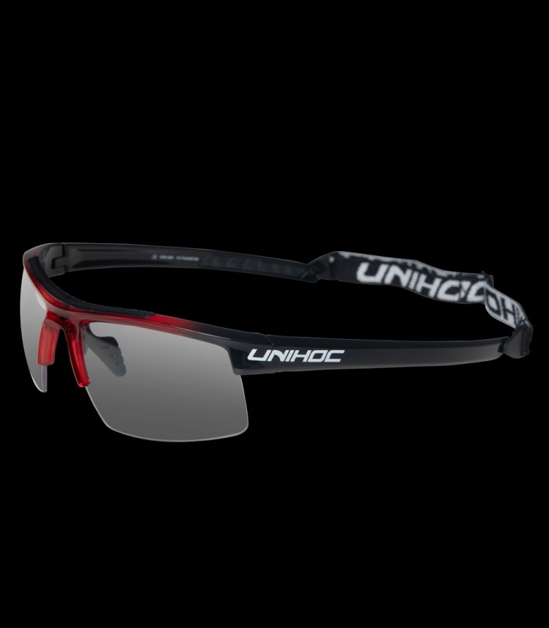 unihoc Sportbrille Energy Junior Rot/Schwarz