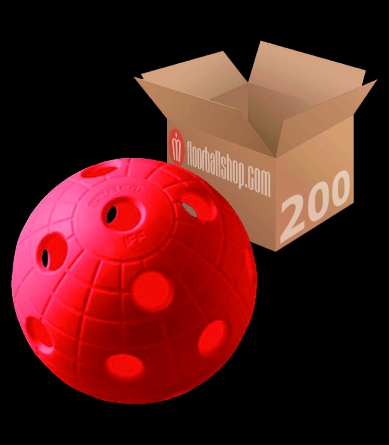 unihoc Matchball CR8TER (CRATER) Rot (200er Pack)