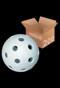unihoc Matchball CR8TER (CRATER) Weiss (200er Pack)