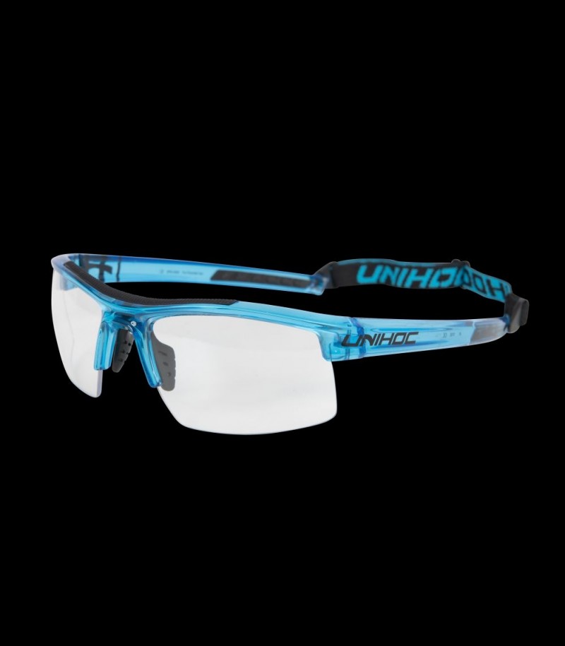 unihoc Sportbrille Energy Junior Kristall Blau/Schwarz