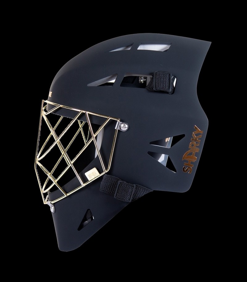 Blindsave Goalie Mask SHARKY X Schwarz/Gold