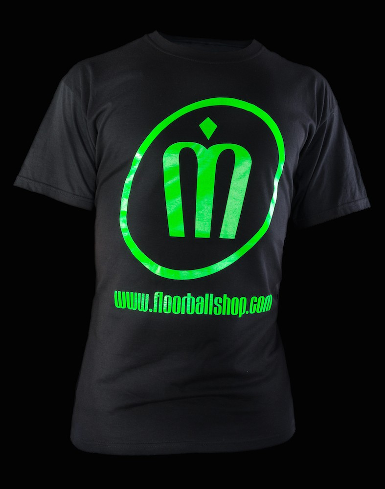 floorballshop T-Shirt Neon Line Grün