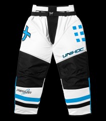 unihoc Goalie Pants Feather White/Blue