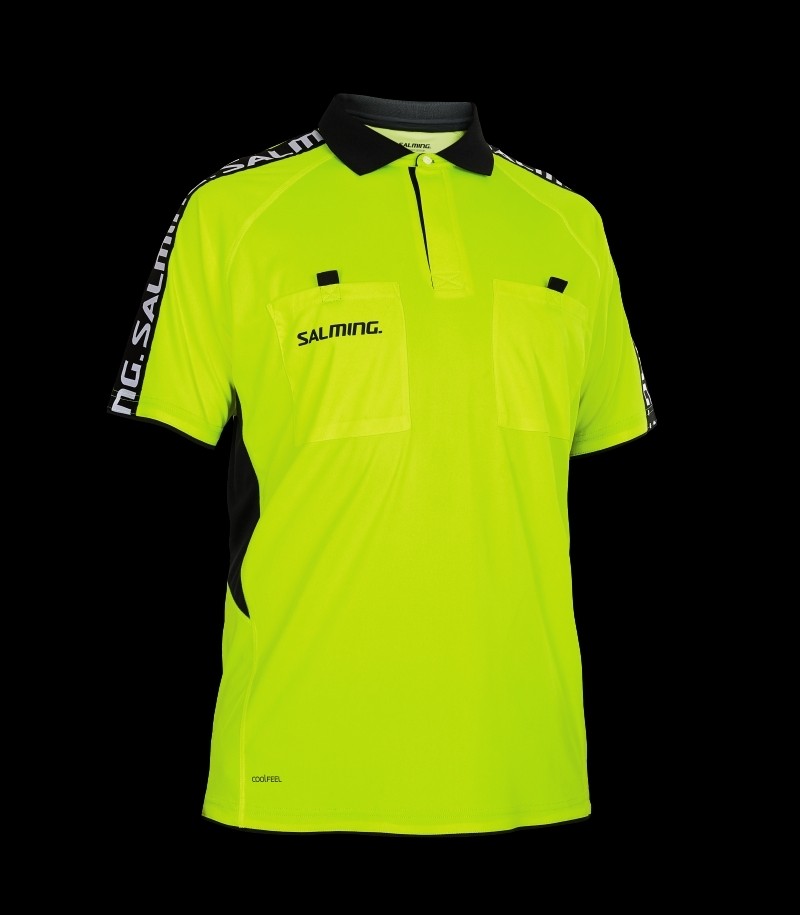 Salming Referee Polo Neon Yellow
