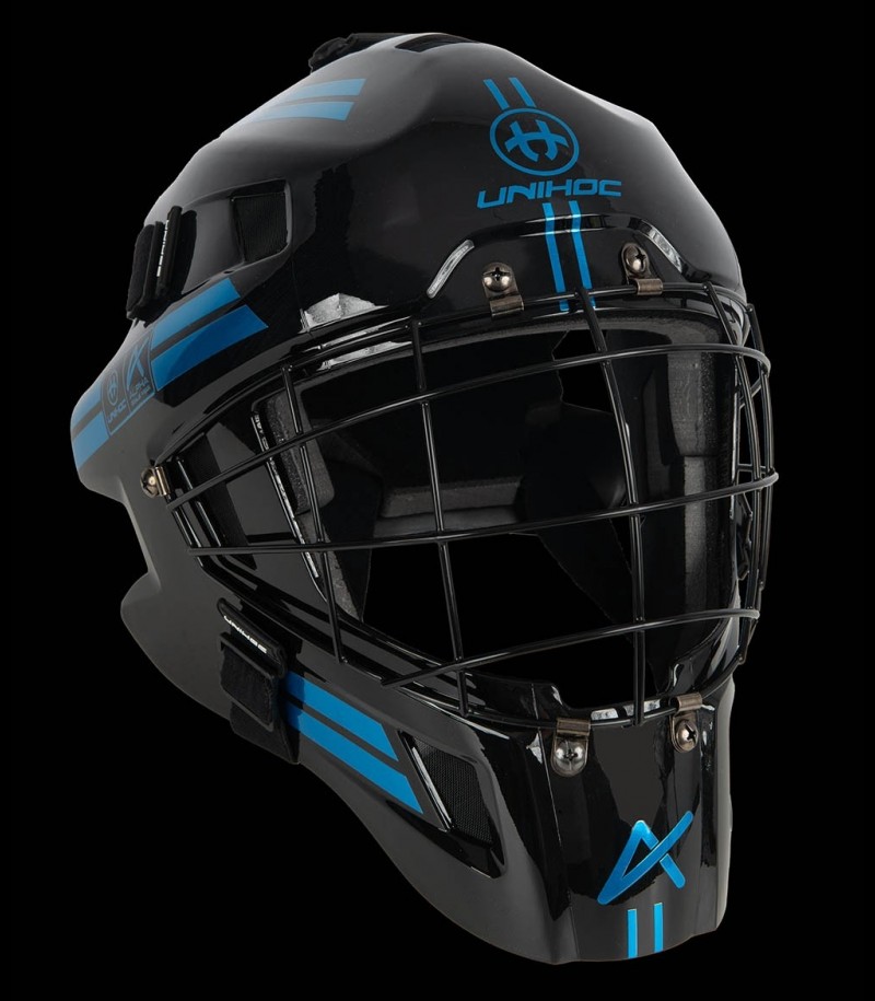 unihoc Goalie Mask Alpha 44 Black/Blue