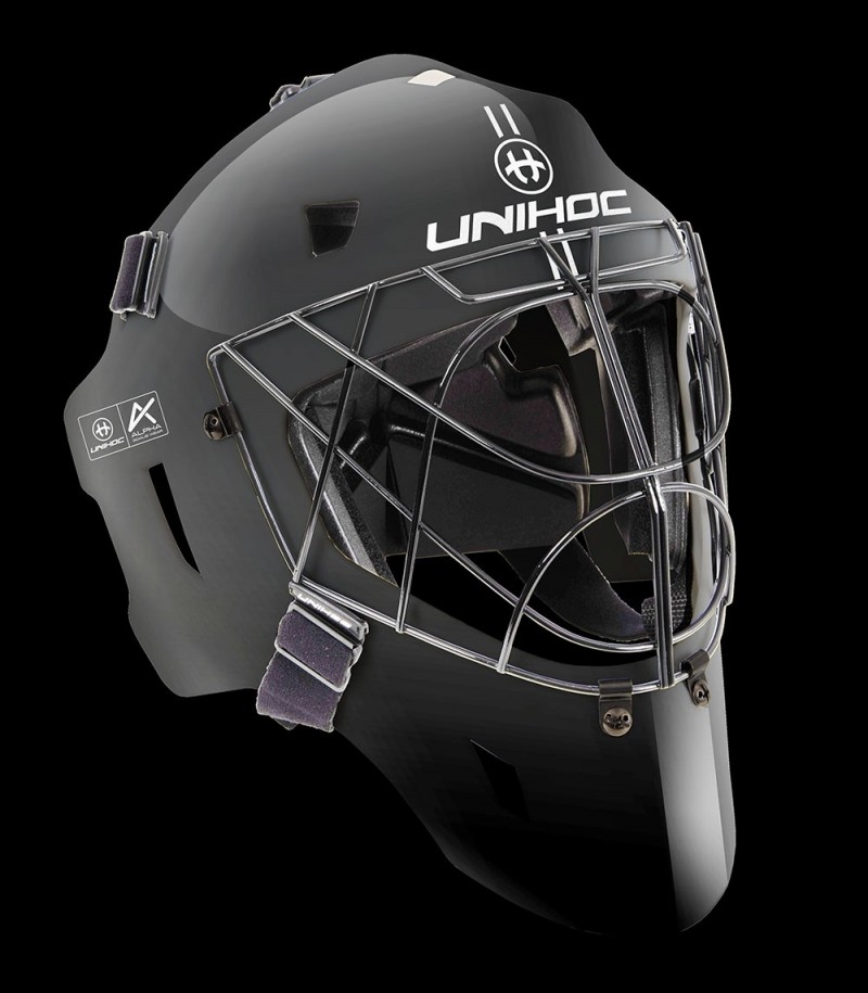 unihoc Goalie Mask ALPHA PRIME Black