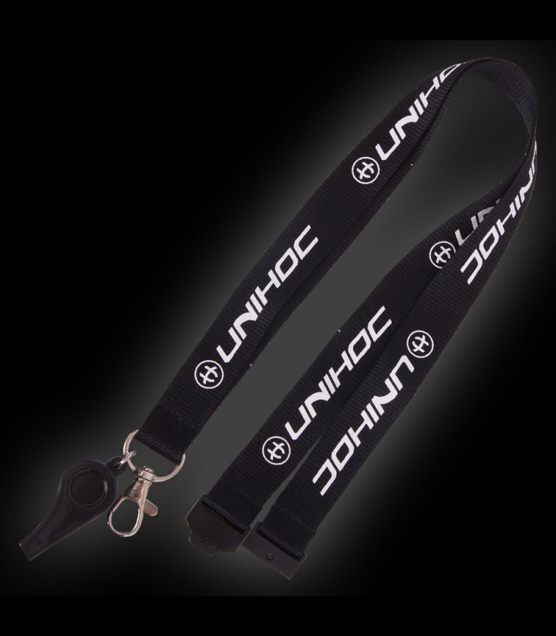 unihoc Coach Whistle Black with band