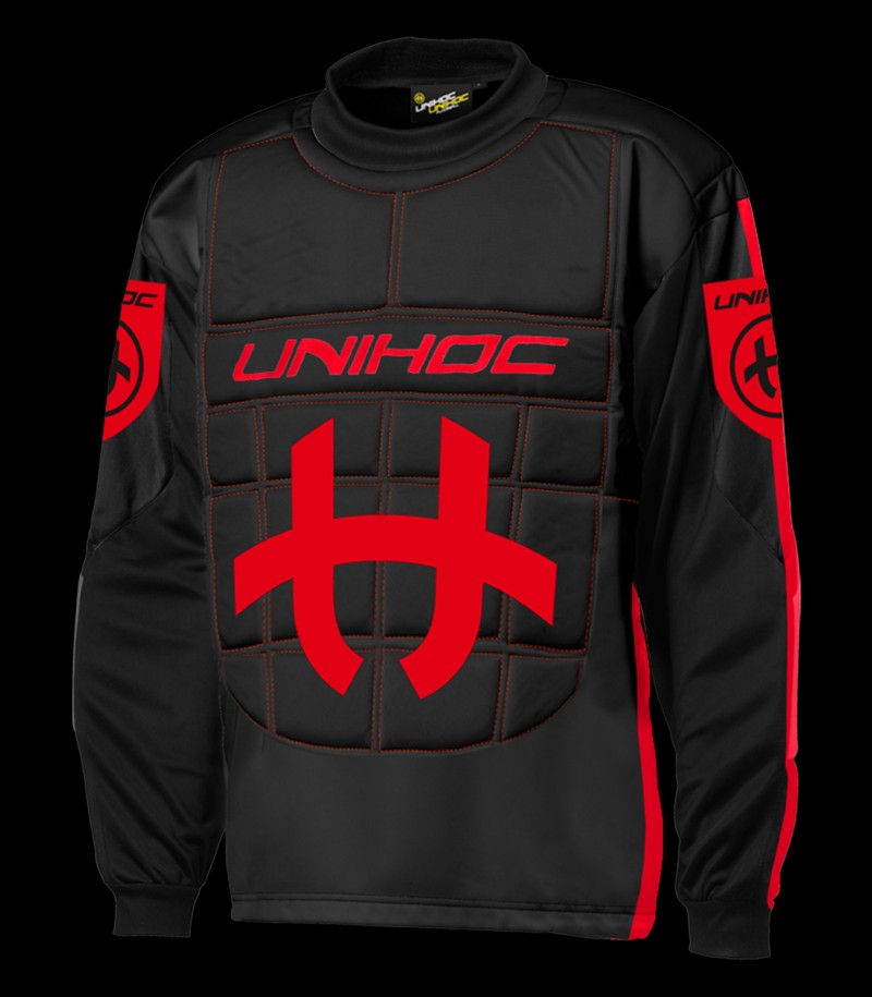 unihoc Goalie Sweater Shield Senior black/red
