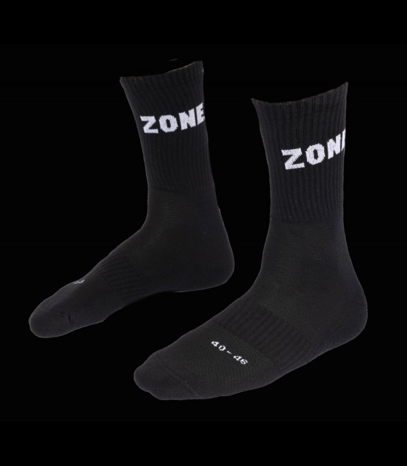 Zone Low Socks Club Black