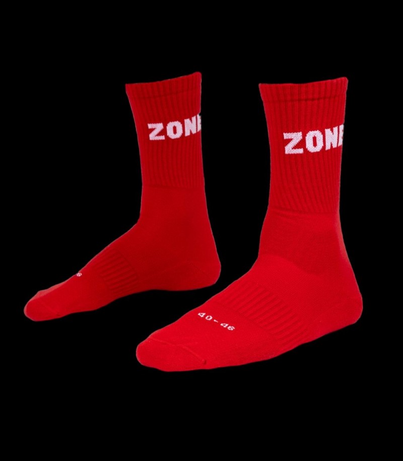 Zone Low Socks Club Red