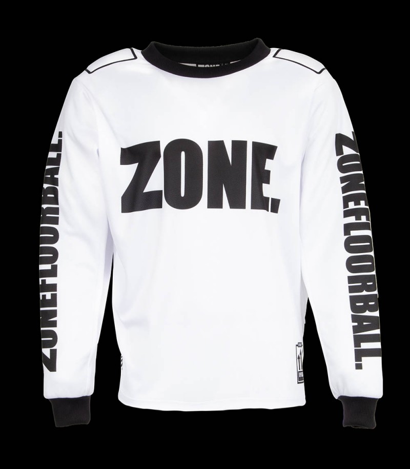 Zone Goalie Sweater UPGRADE Super Wide white/black