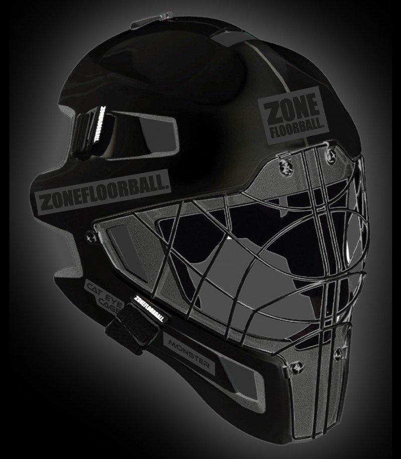 Zone Goalie Mask Monster Cateye Cage All Black