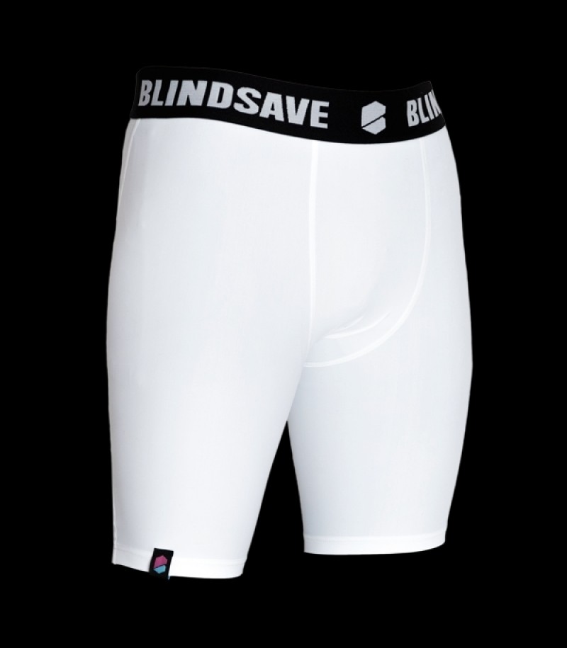 Blindsave Compression Shorts White