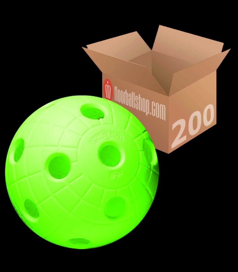 unihoc Match ball CR8TER (CRATER) Neon green (200er Pack)