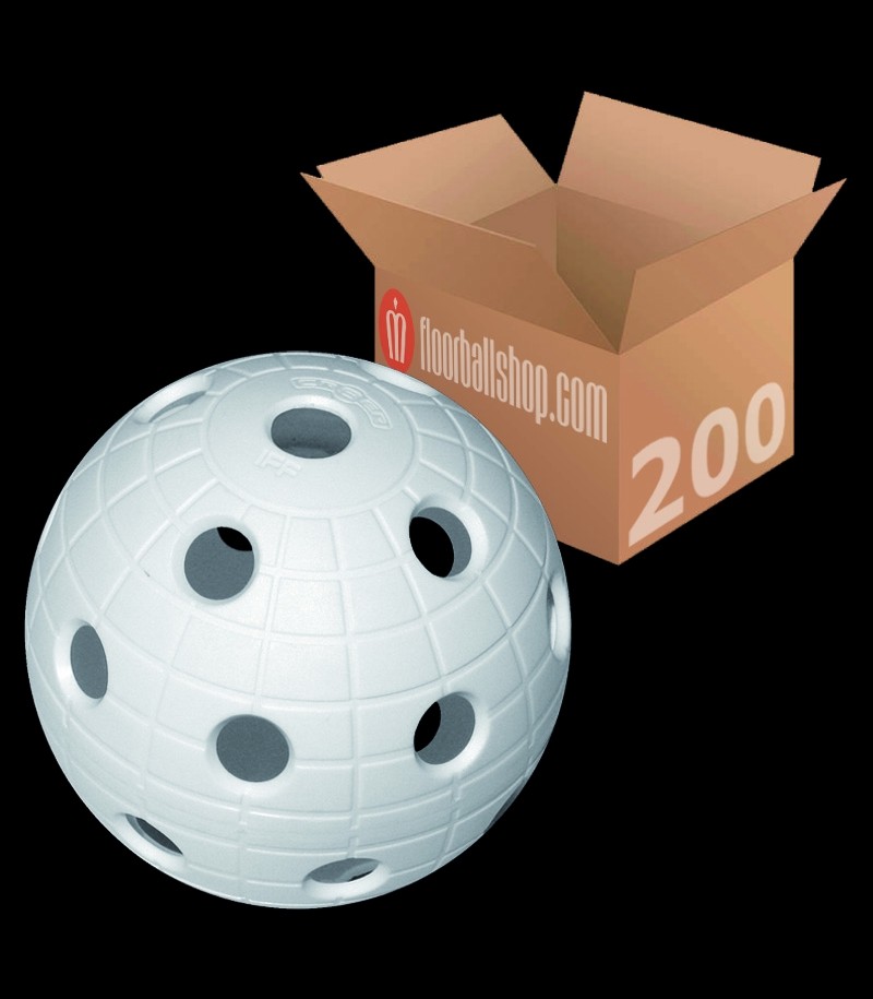 unihoc Match ball CR8TER (CRATER) White (200er Pack)