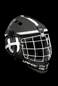 unihoc Goalie Mask Shield Black/White