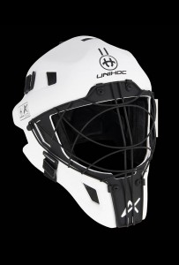 unihoc Goalie Mask Alpha 66 White/Black