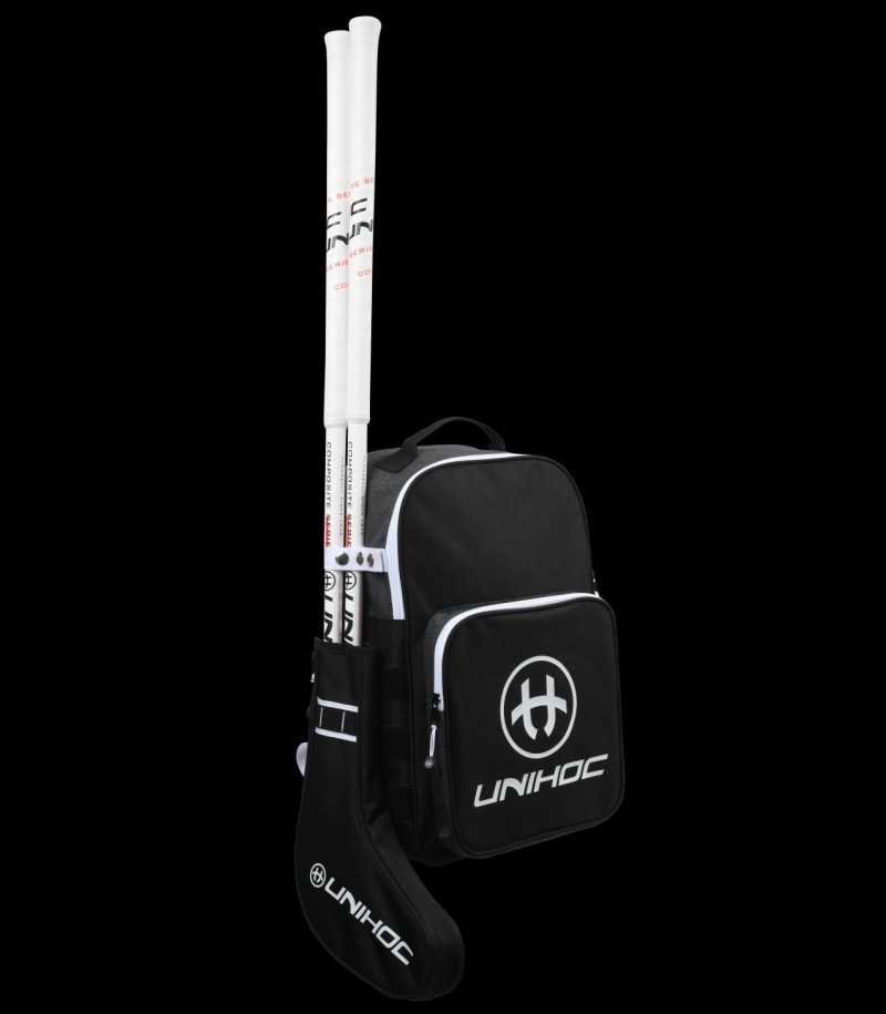unihoc Backpack Tactic Black/White  (with stick holder)