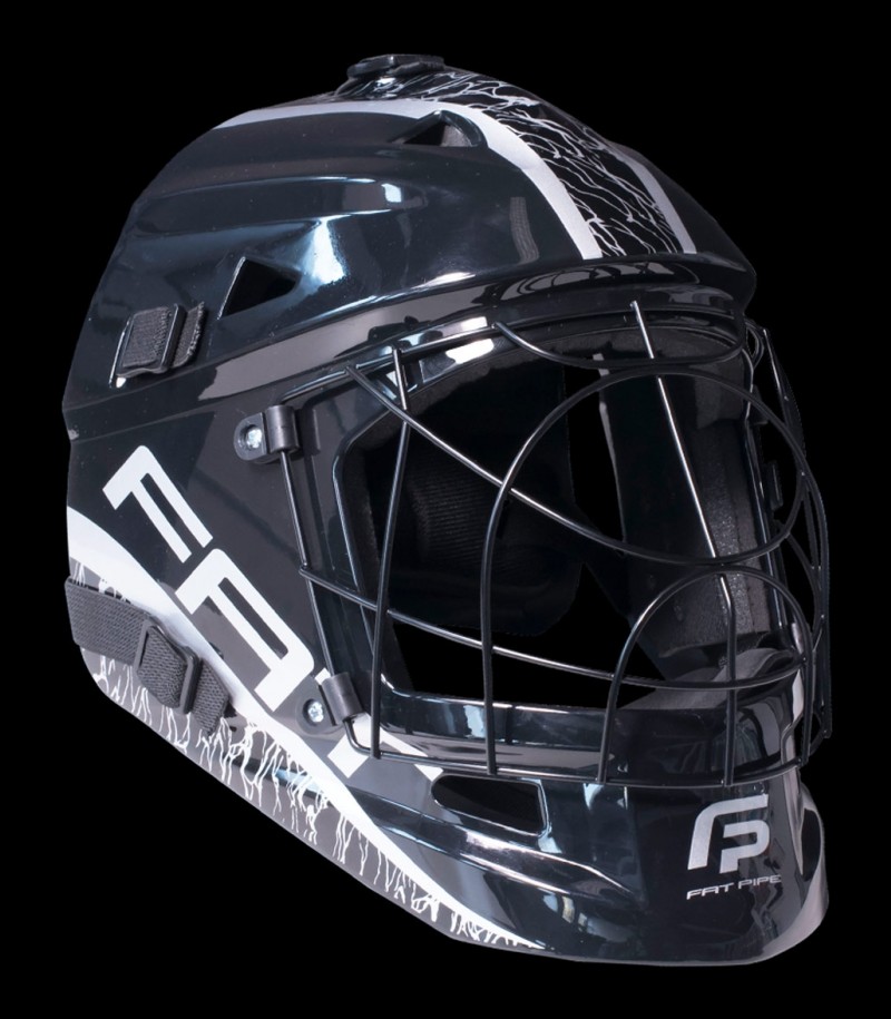 Fatpipe Goalie Mask Pro Junior Black/Silver