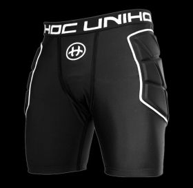 unihoc Floorball Torwart Shorts Flow Schwarz