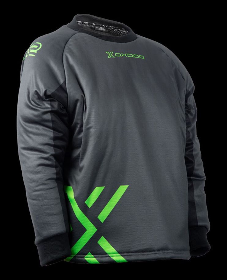OXDOG Goalieshirt X2 Padded Junior black/green